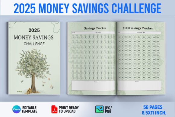 2025 Money Saving Challenges Book