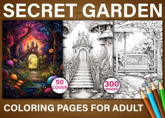 300 Secret Garden Coloring Pages for KDP: A Creative Journey for Adults