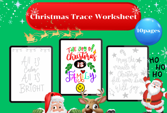 Christmas Trace Worksheet: A Creative Way to Celebrate the Holidays