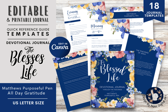 Devotional Gratitude Journal Templates