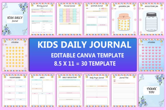Editable Kids Daily Journal Interior