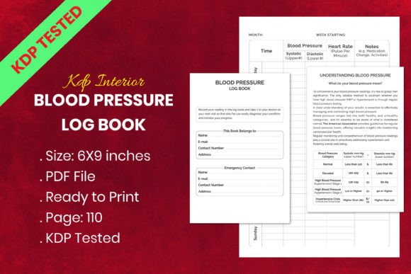 KDP Blood Pressure Log Book: A Comprehensive Tool for Tracking Your Health