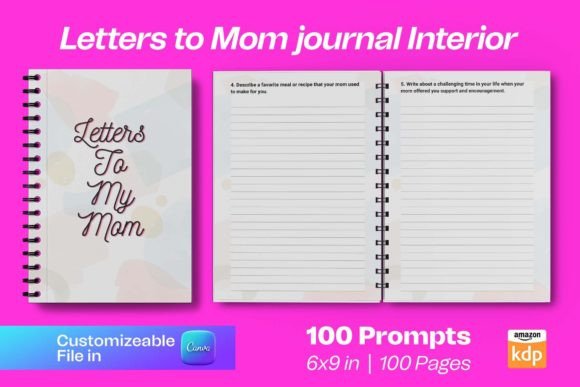 Letters to Mom Journal Interior