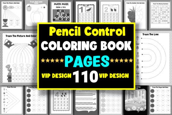 Pencil Control Activity Coloring Book: A Creative Tool for Learning and Development