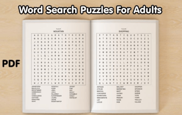 Themed Word Search Puzzles